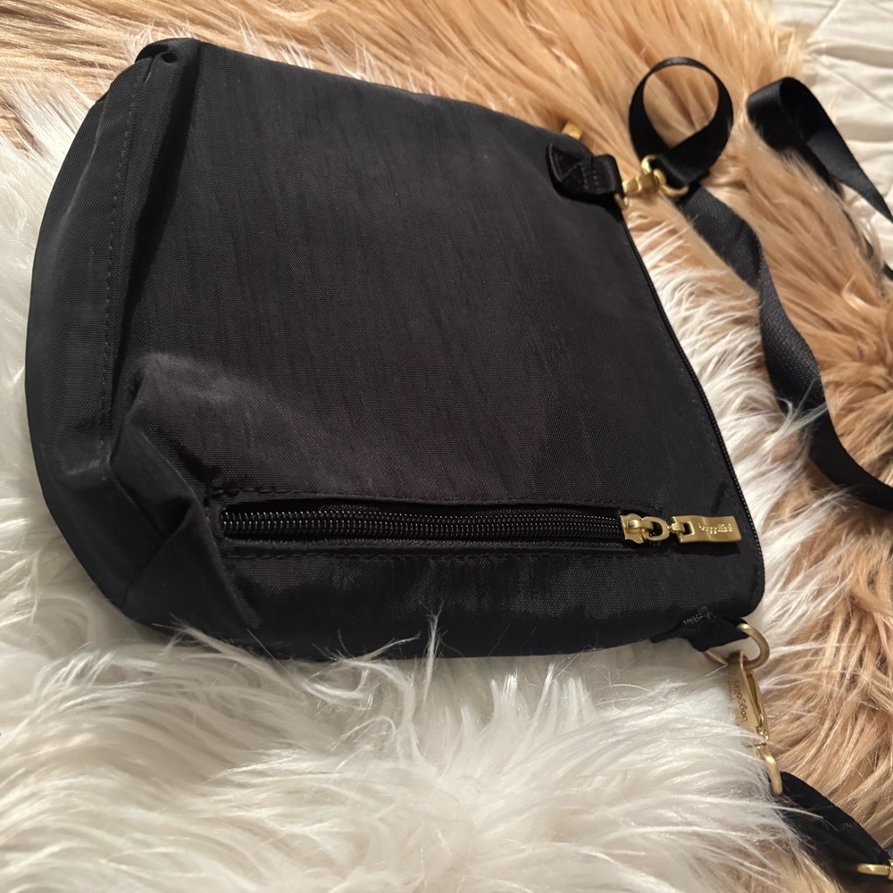 Baggallini Black Crossbody Bag with Gold Accents - Picture 6 of 9